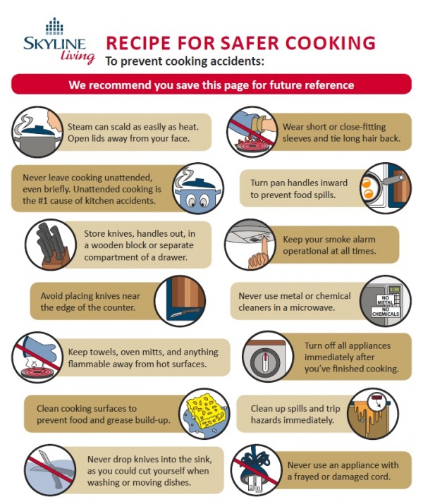 Recipe for safer cooking